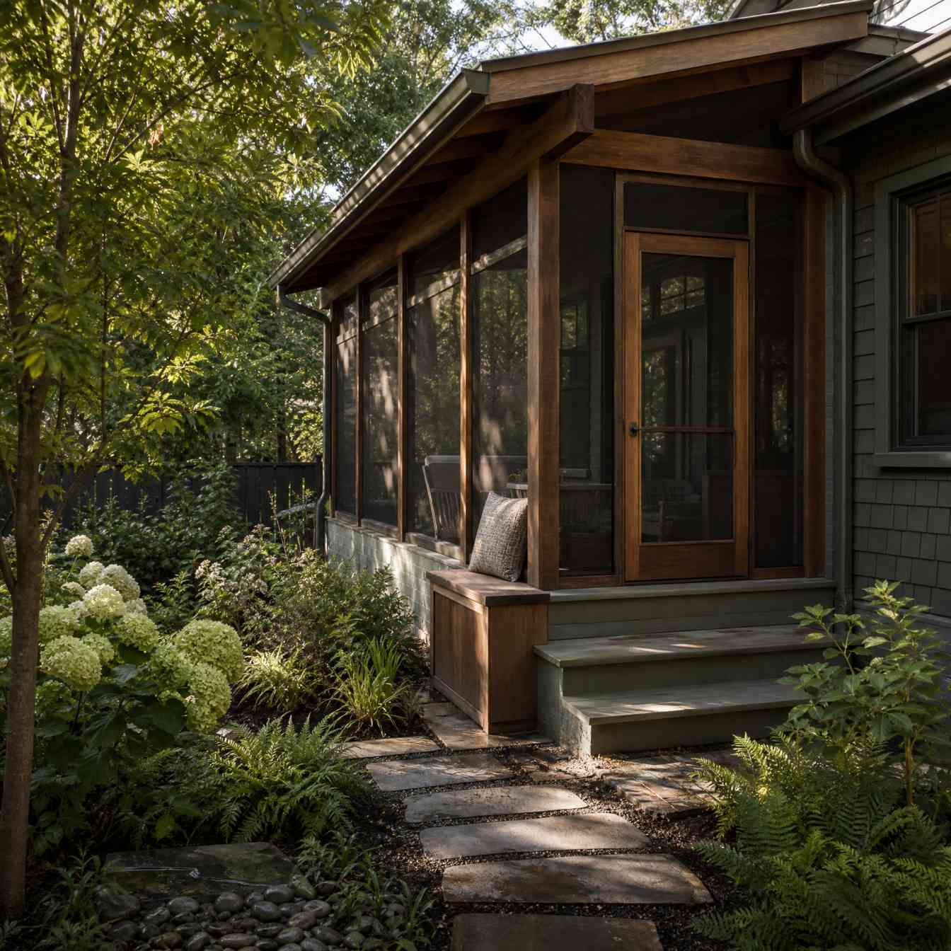 Screened Porch Landscape